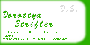 dorottya strifler business card